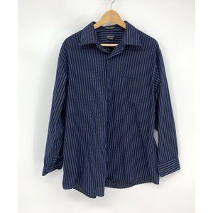 Arrow Fitted Button Down Long Sleeve Wrinkle Free Shirt size XL